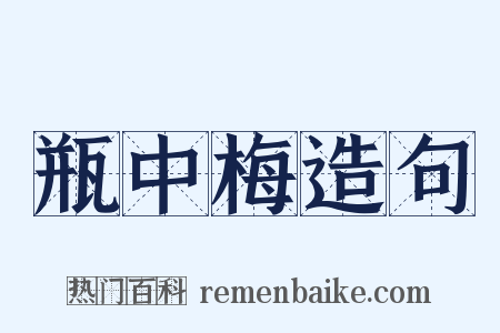 瓶中梅造句是什么意思的图片